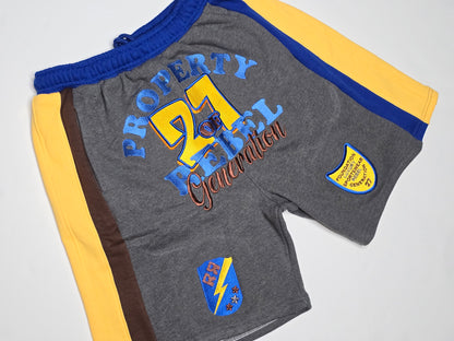 REBEL GENERATION SWEATSHORTS (charcoal/yellow/royal)