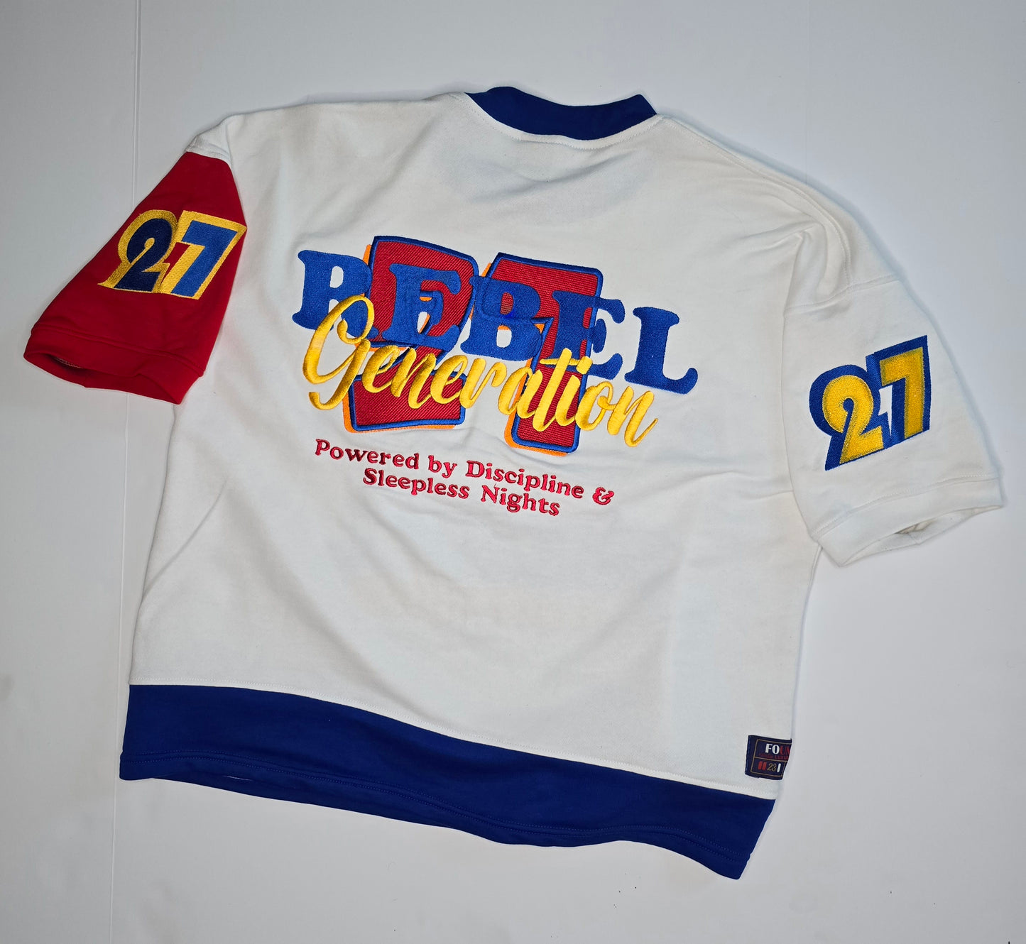 FRENCH TERRY SHORT SLEEVE SWEATSHIRT (REBEL)